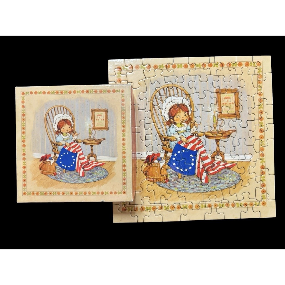 Vintage Springbok Mini Jigsaw Puzzle 'I Pledge Allegiance' 7x7